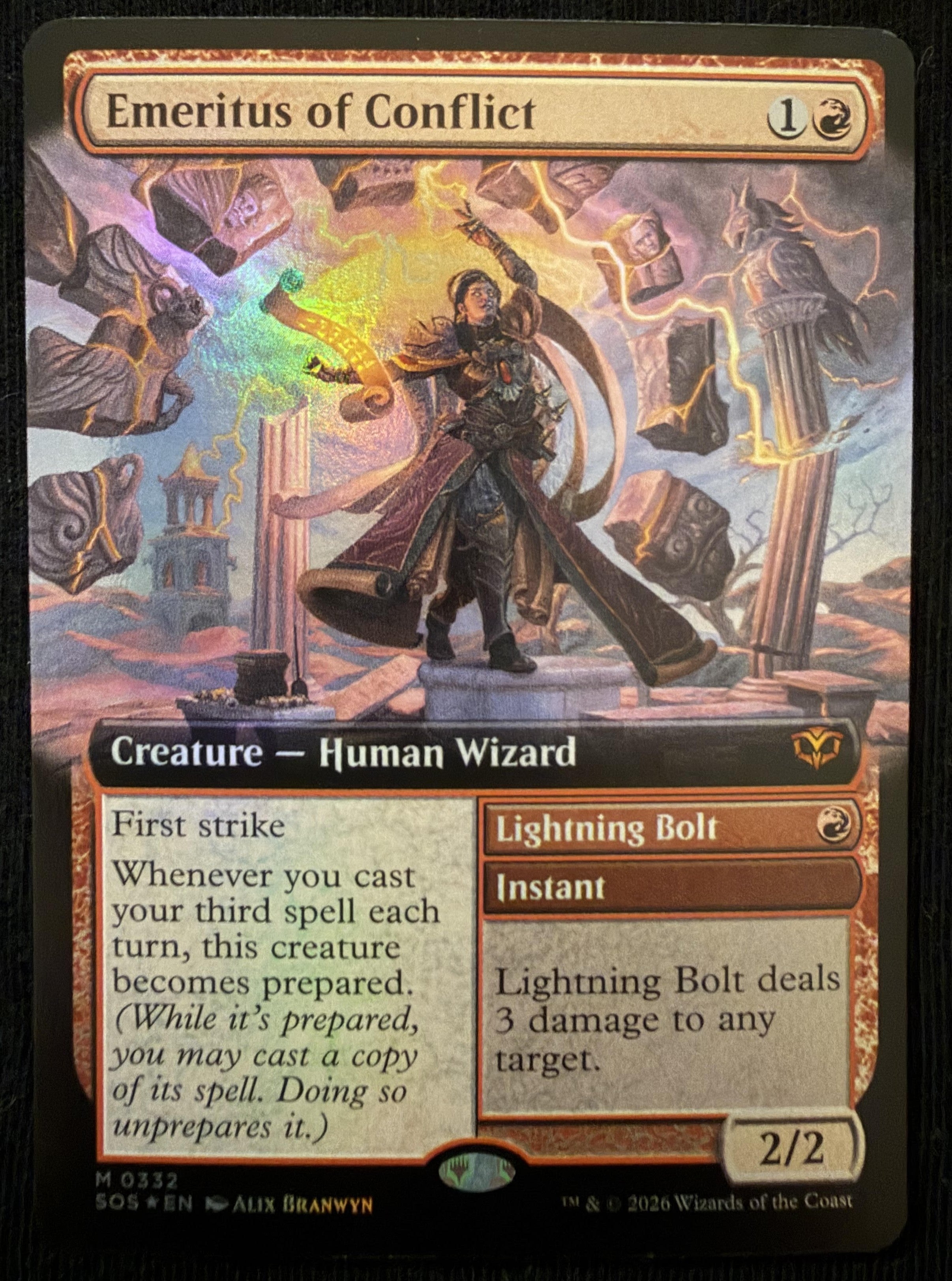 Emeritus of Conflict (Extended Art) - Secrets of Strixhaven (SOS)