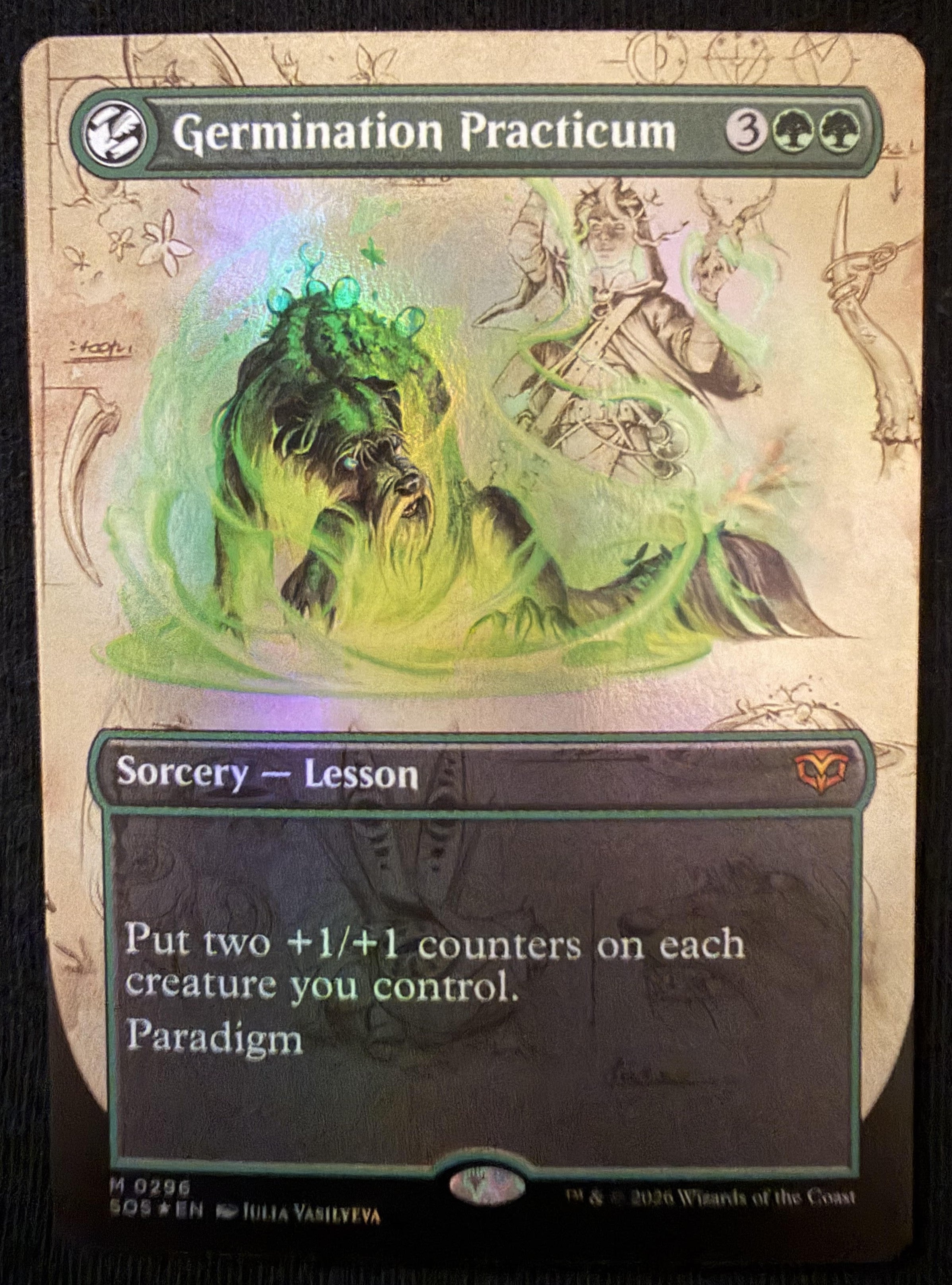 Germination Practicum Foil (Borderless) - Secrets of Strixhaven (SOS)